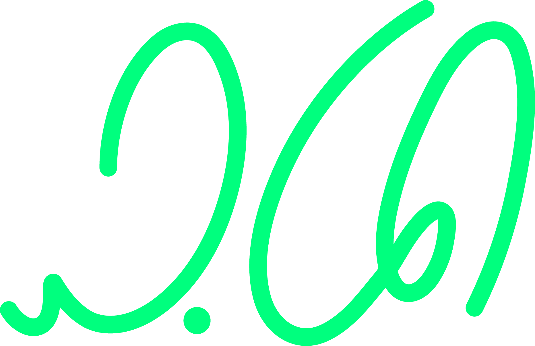 Client's green Arabic wordmark